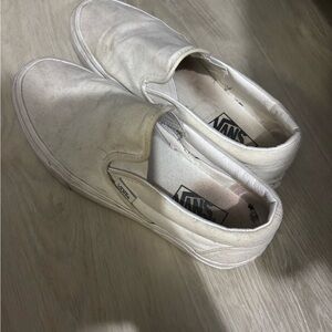 Vans Slip-On Sneakers in Off-White